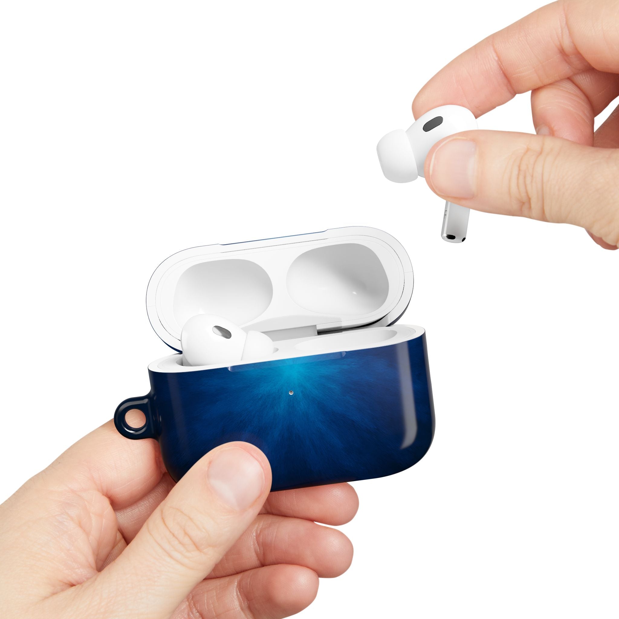 Nebula Blue AirPod Case — Galaxy Burst Protective Case