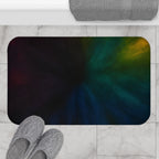 Nebula Gradient Bath Mat — Moody Galaxy Bathroom Rug
