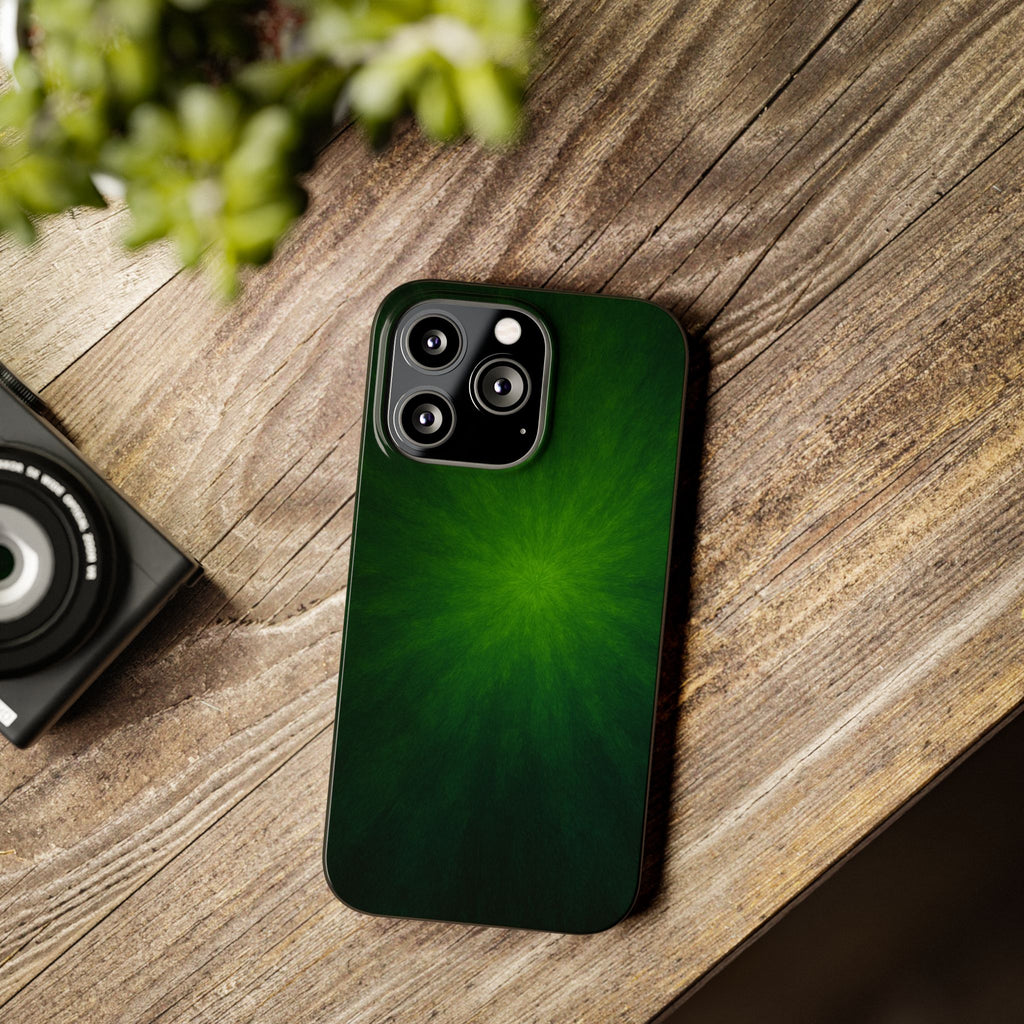 Slim Phone Case — Emerald Burst Gradient Slim Case