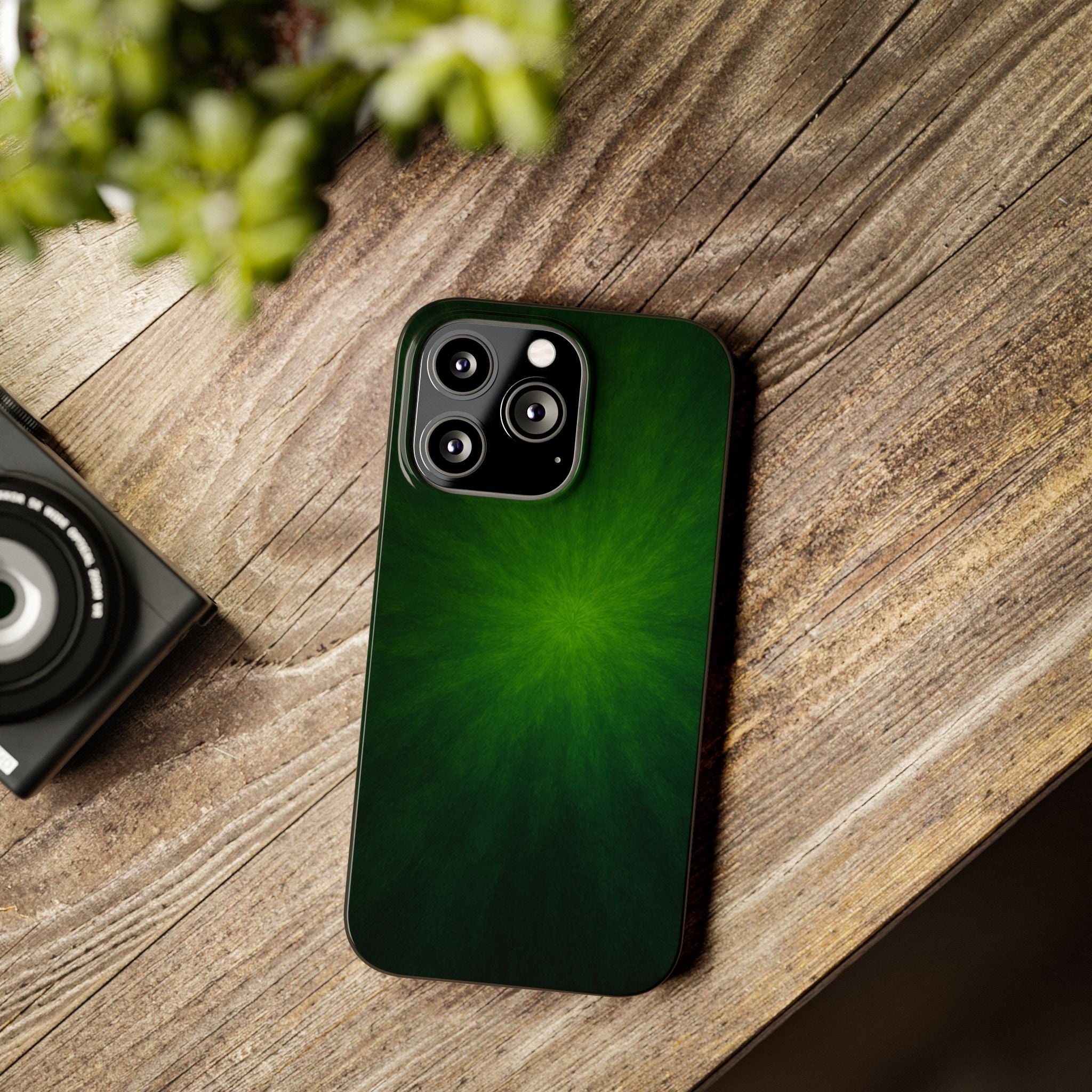 Slim Phone Case — Emerald Burst Gradient Slim Case