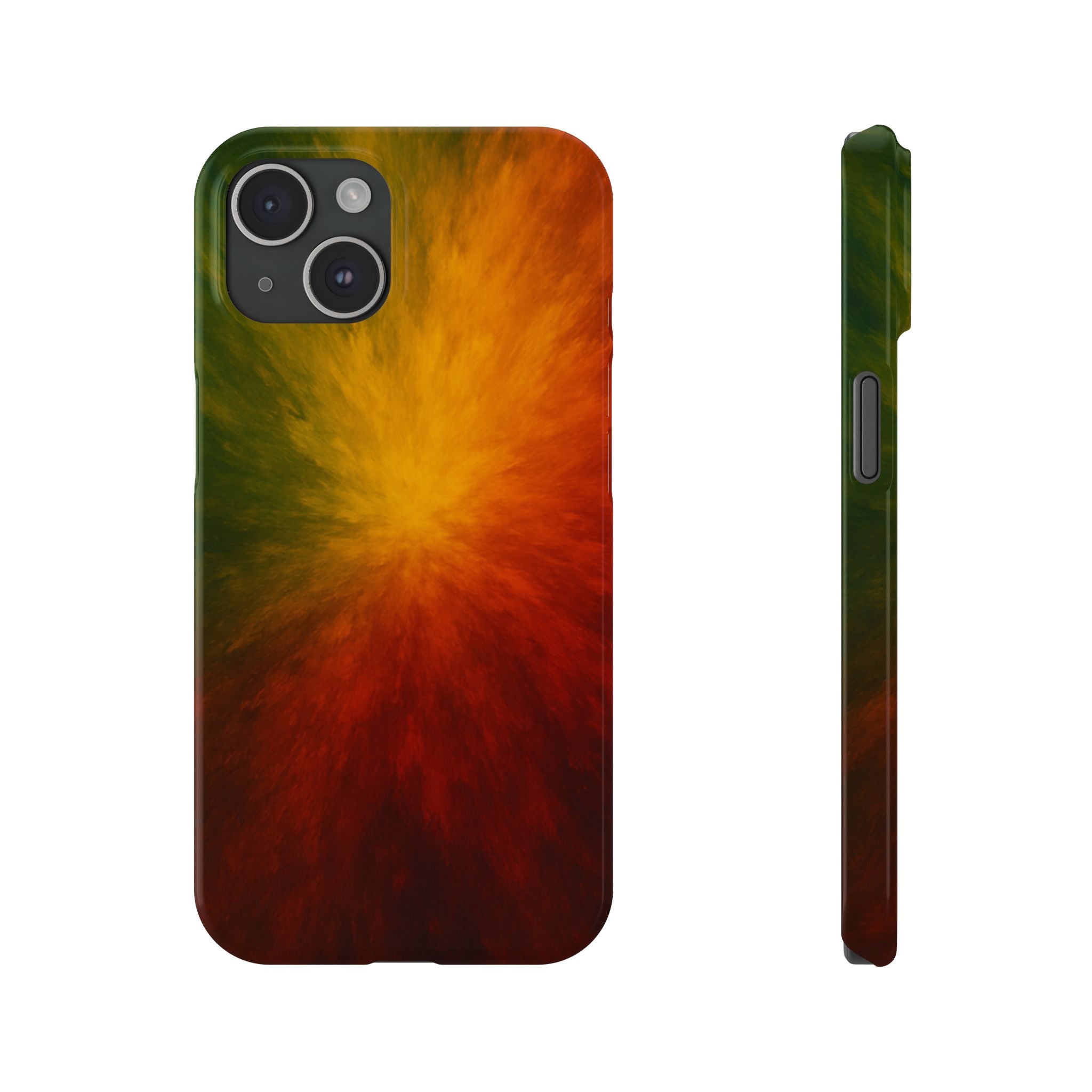 Autumn Burst Slim Phone Case — Fall Color Explosion Phone Cover