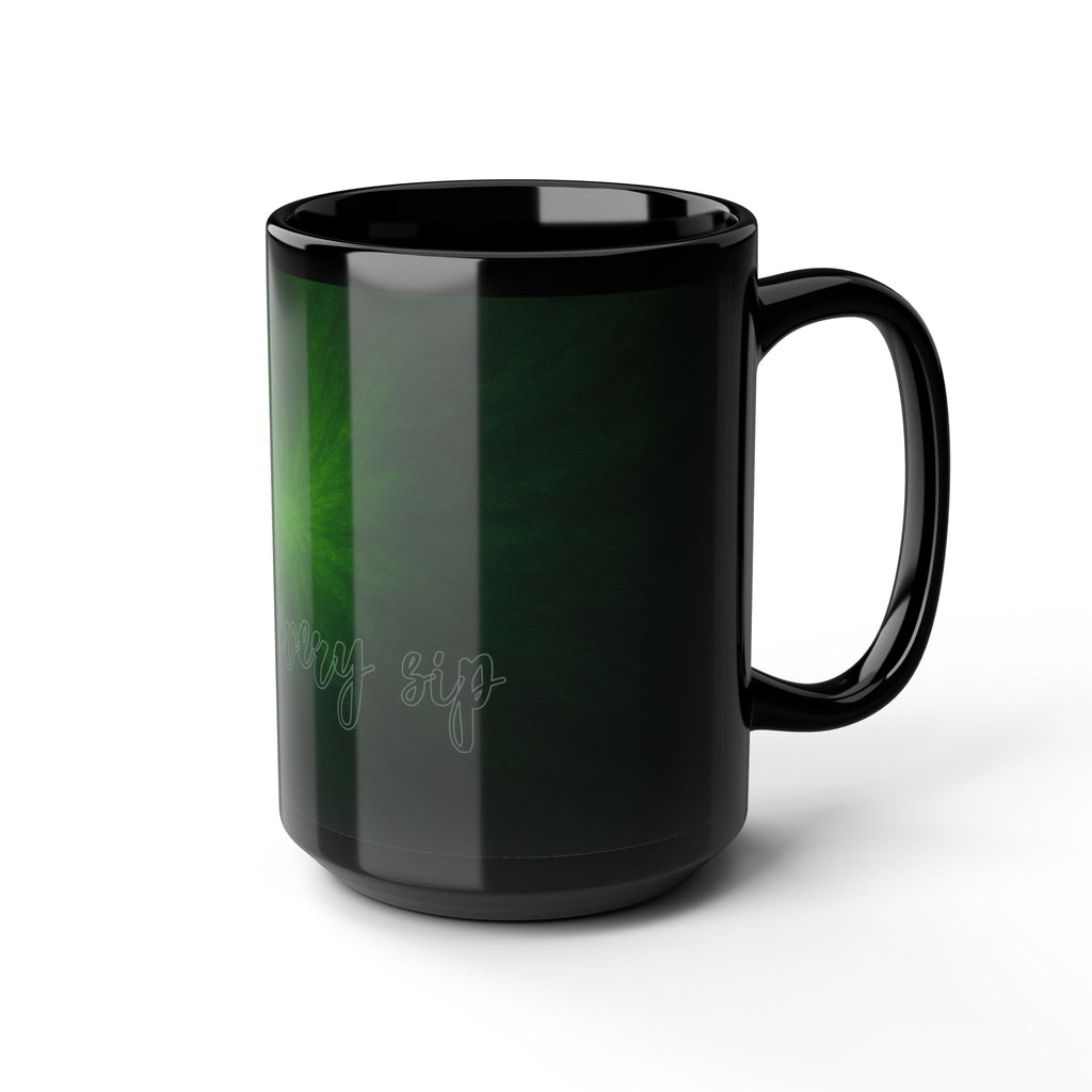 Green Aura Mug — Mystical Glow Coffee Cup (11oz & 15oz)