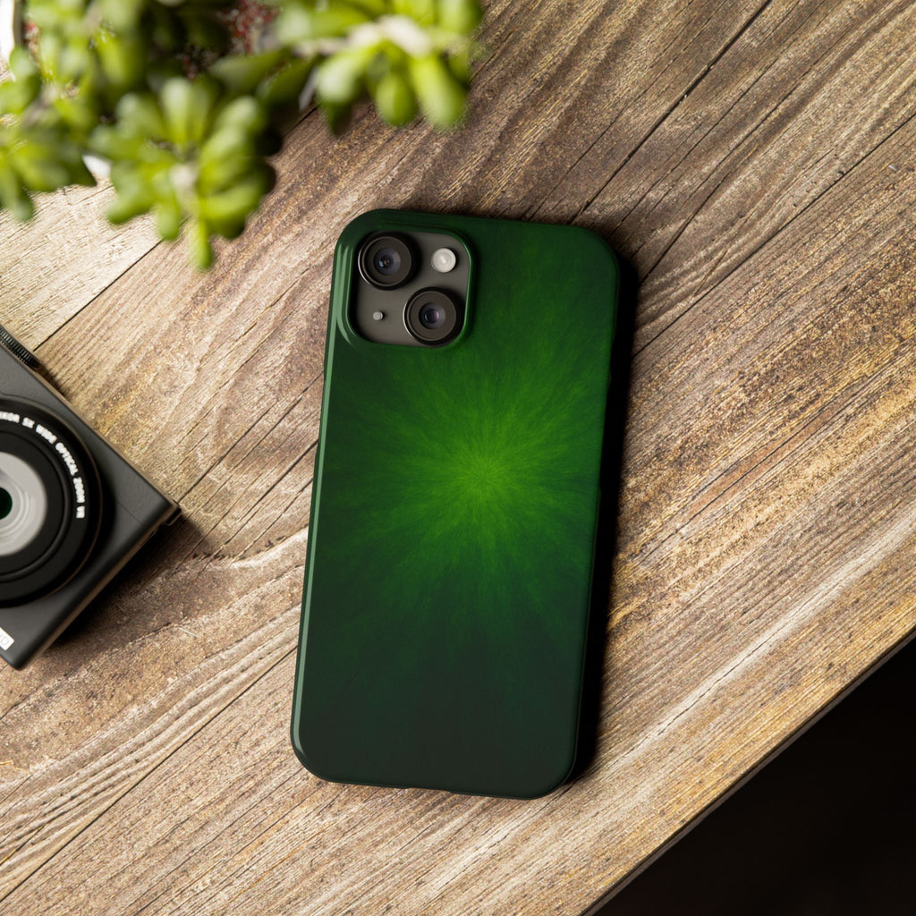 Slim Phone Case — Emerald Burst Gradient Slim Case