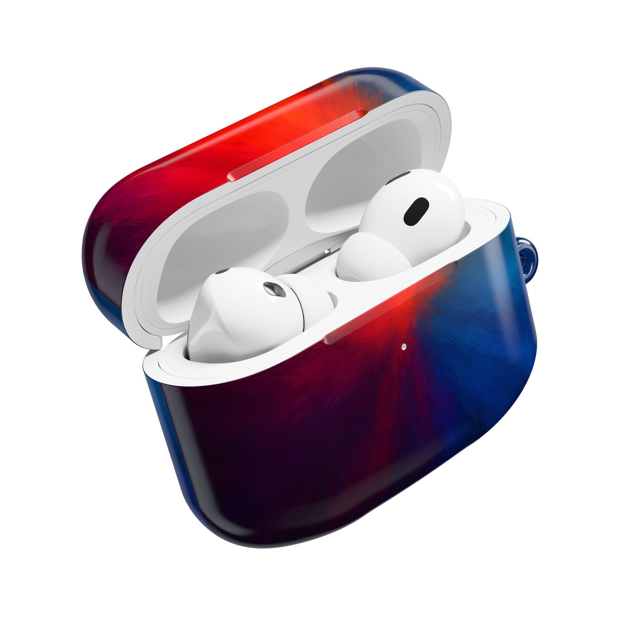 AirPod Case — Vivid Red & Blue Nebula Protective Cover