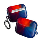 AirPod Case — Vivid Red & Blue Nebula Protective Cover