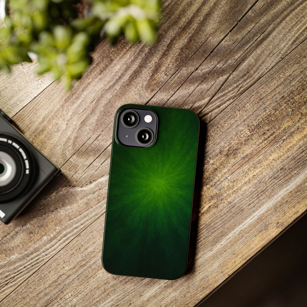 Slim Phone Case — Emerald Burst Gradient Slim Case