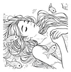 Magical Mermaids & Ocean Friends Coloring Book