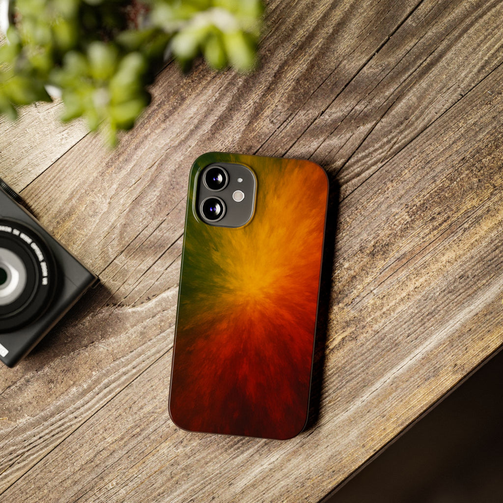 Autumn Burst Slim Phone Case — Fall Color Explosion Phone Cover