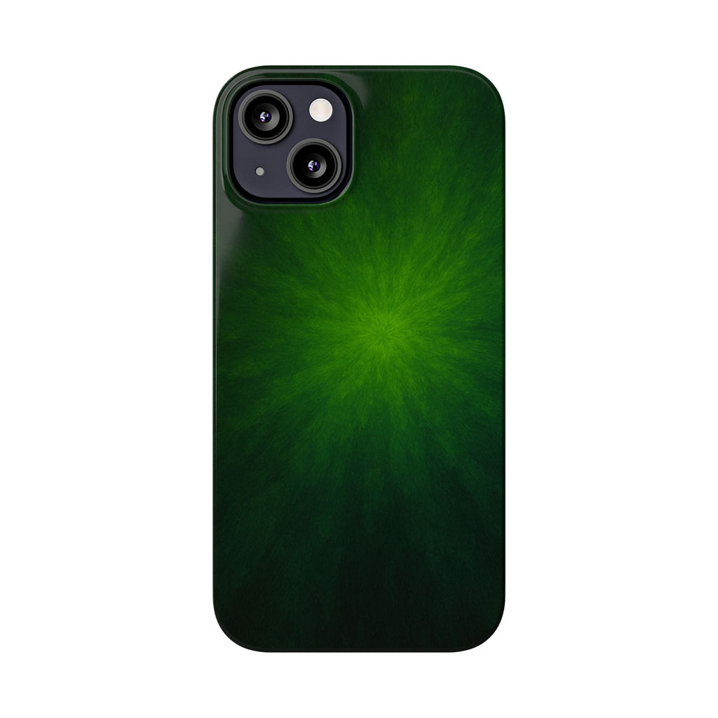 Slim Phone Case — Emerald Burst Gradient Slim Case