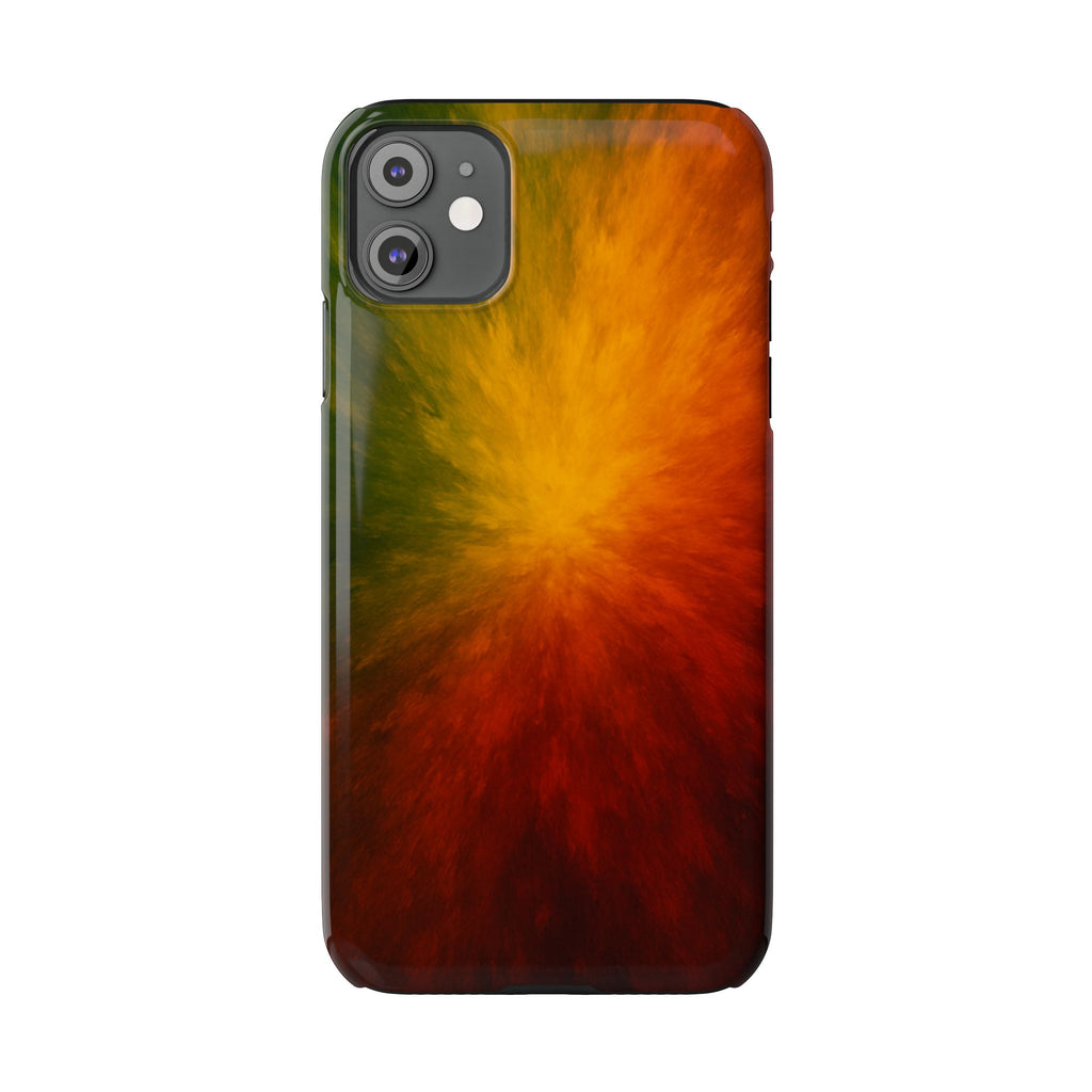 Autumn Burst Slim Phone Case — Fall Color Explosion Phone Cover
