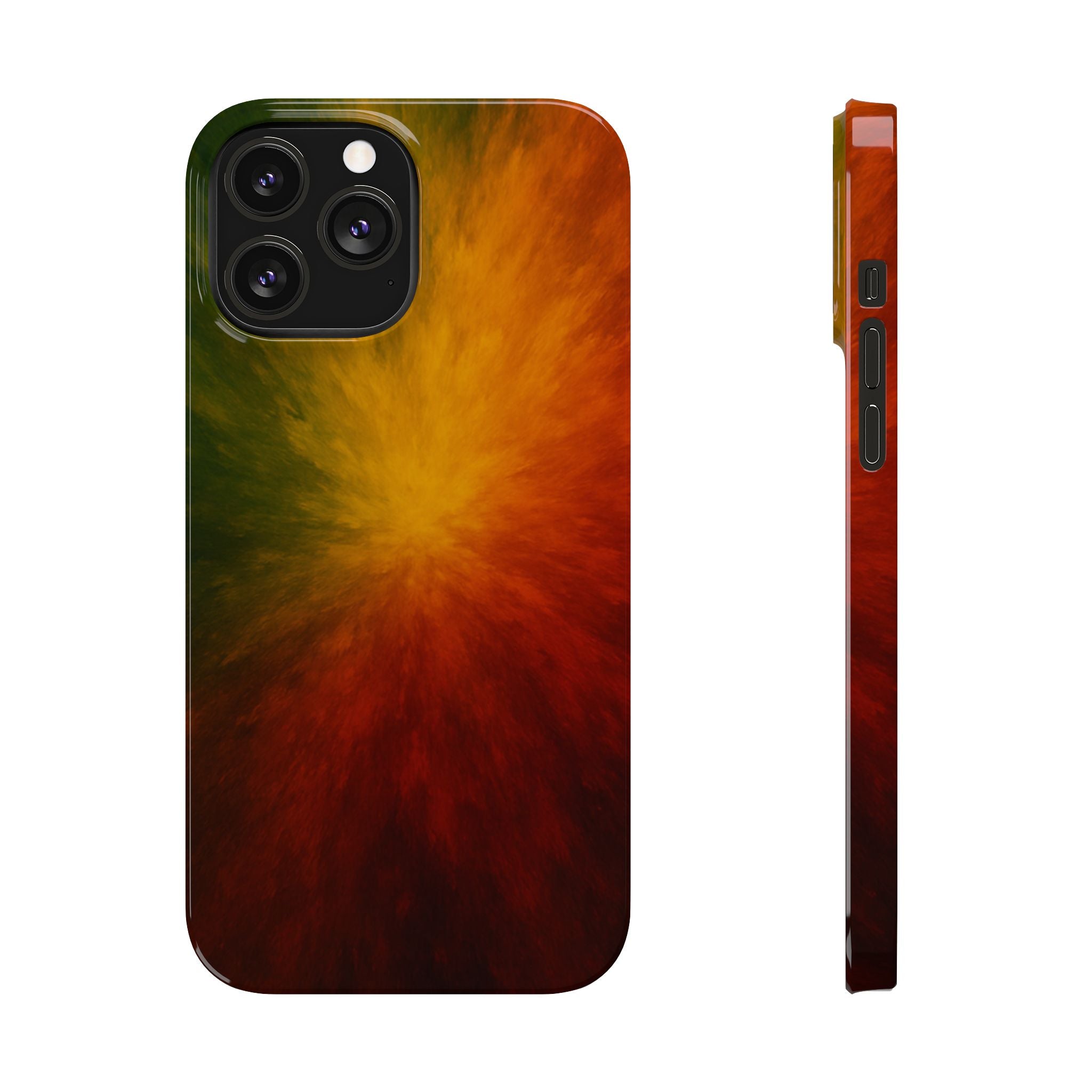 Autumn Burst Slim Phone Case — Fall Color Explosion Phone Cover