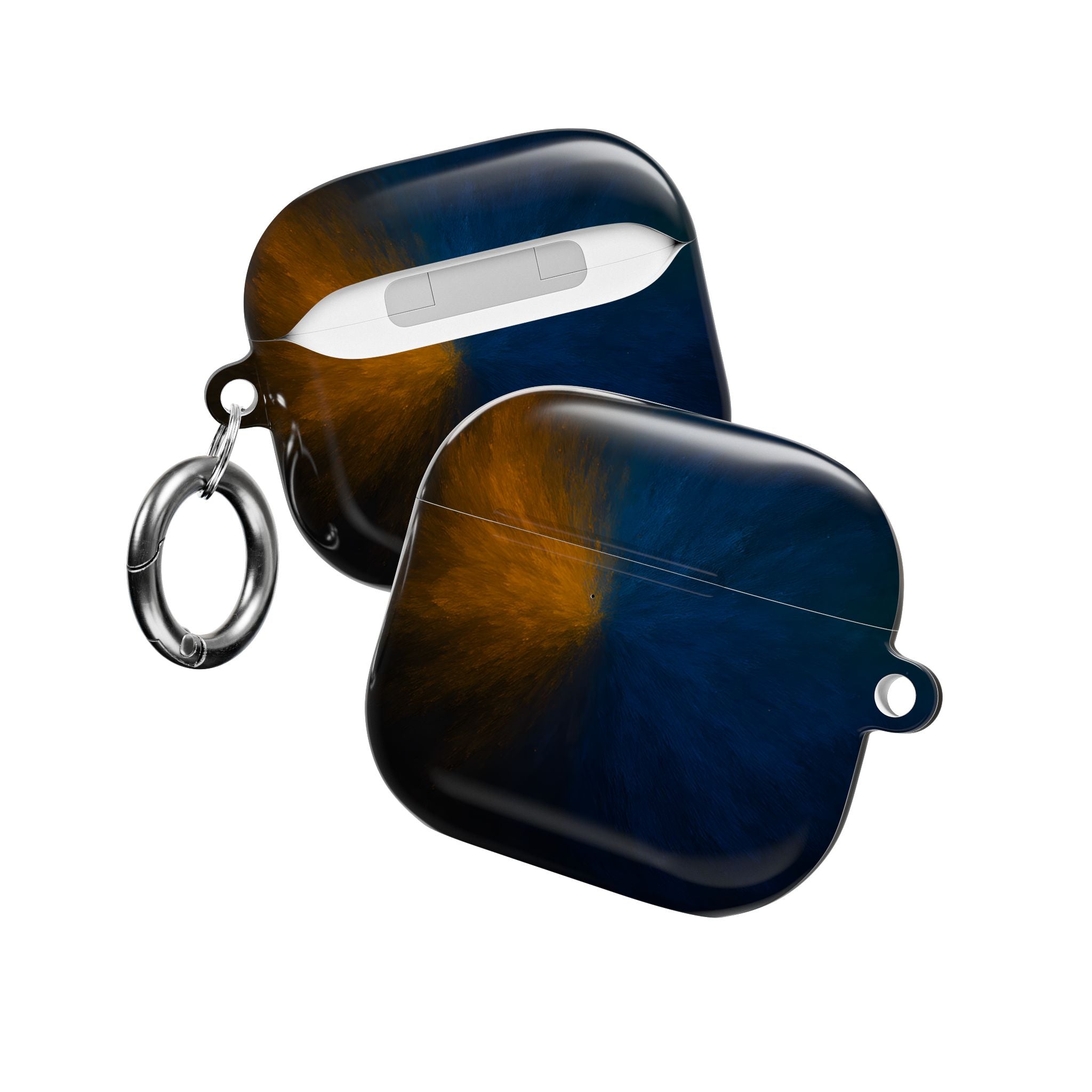 AirPod Case — Blue & Orange Nebula Protective Cover