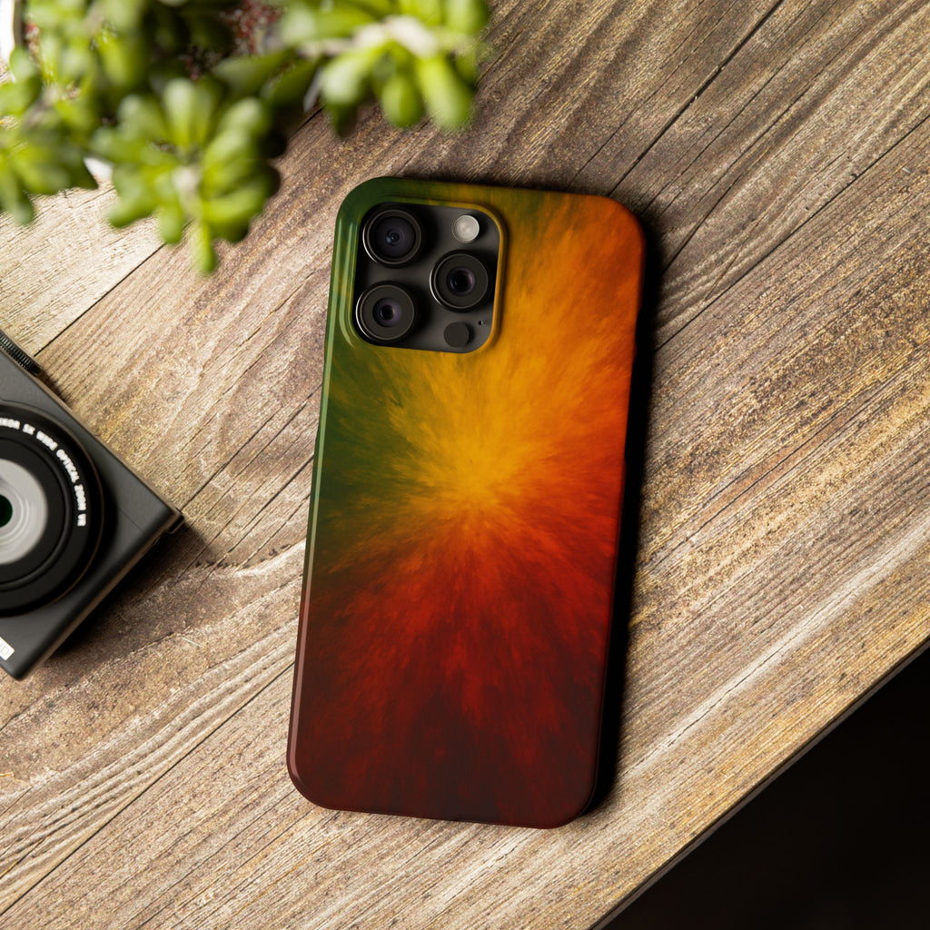 Autumn Burst Slim Phone Case — Fall Color Explosion Phone Cover