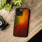 Autumn Burst Slim Phone Case — Fall Color Explosion Phone Cover