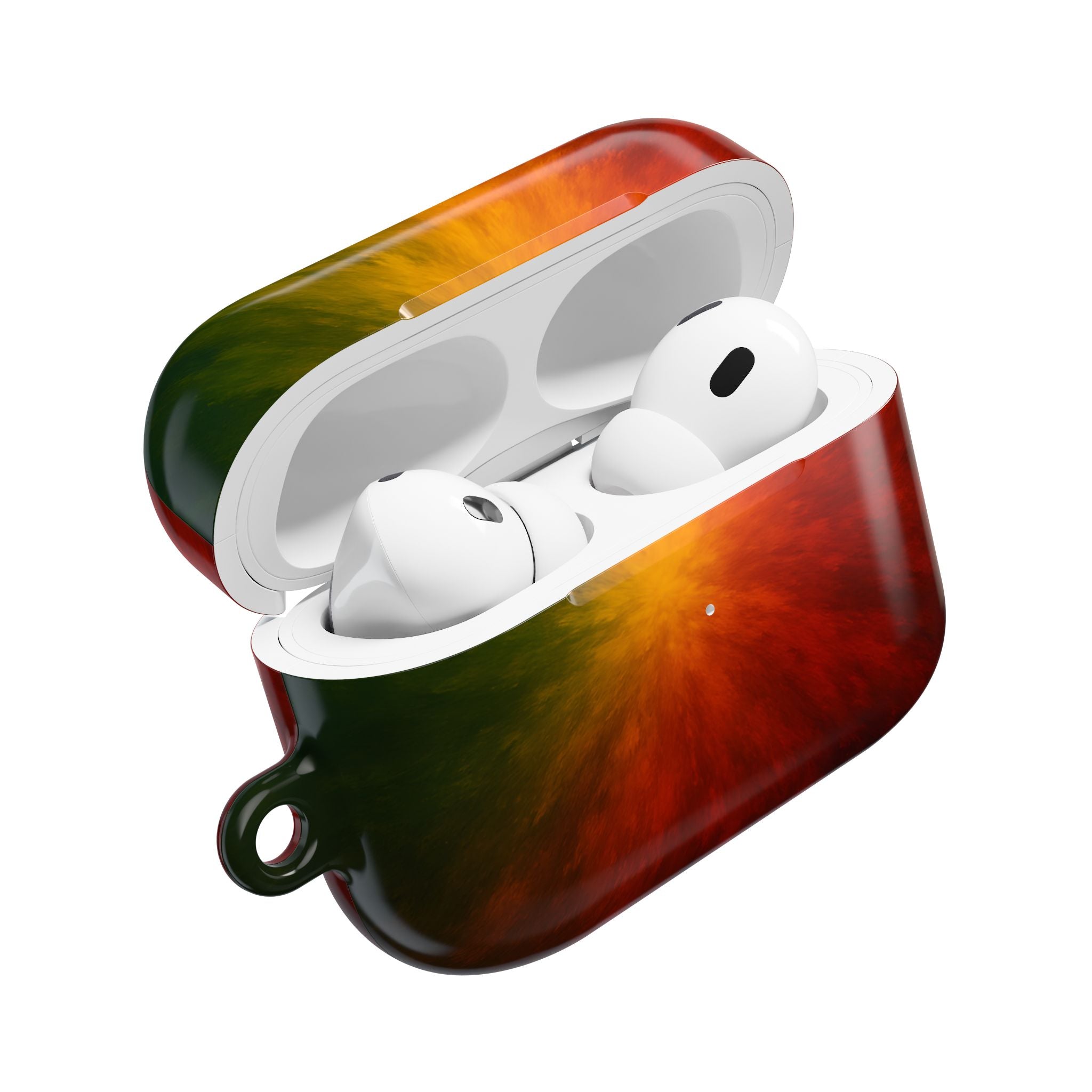 AirPod Case — Red Orange Green Nebula Protective Charging Case