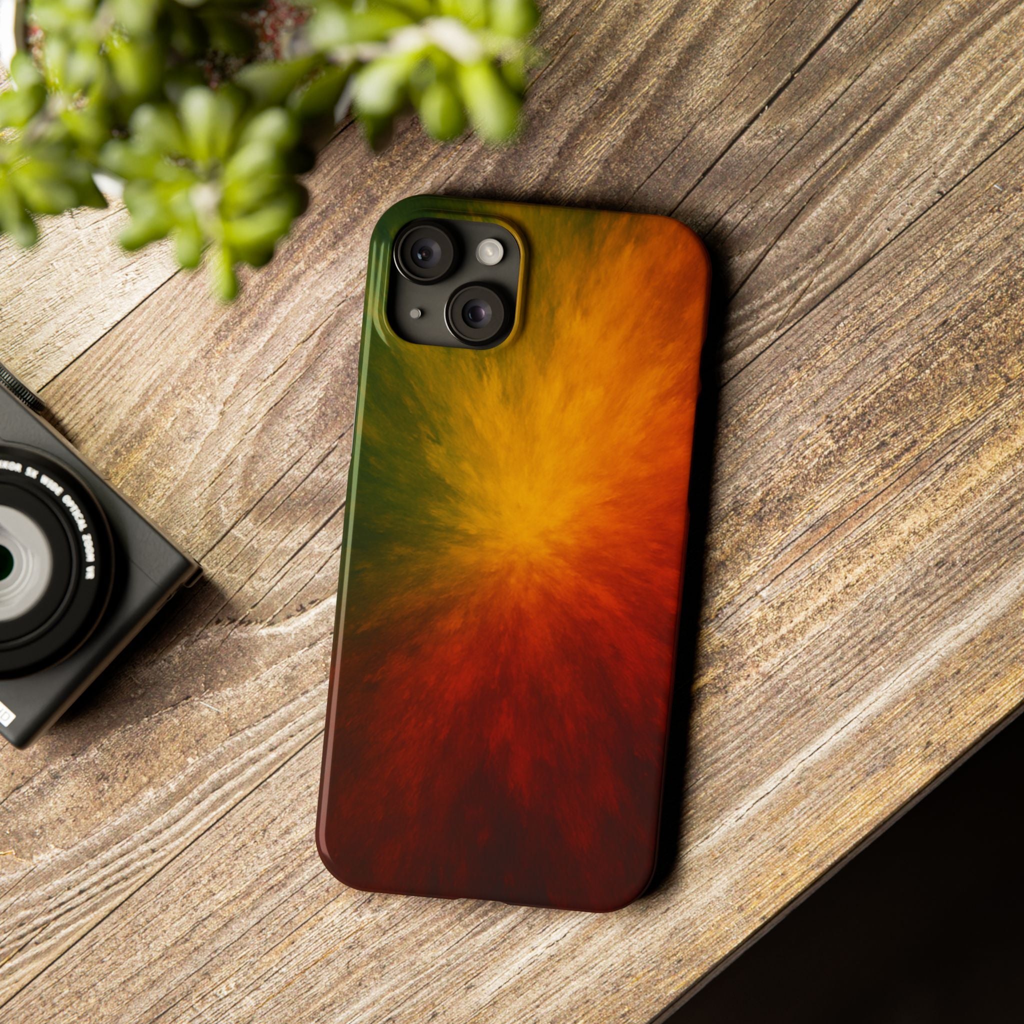 Autumn Burst Slim Phone Case — Fall Color Explosion Phone Cover