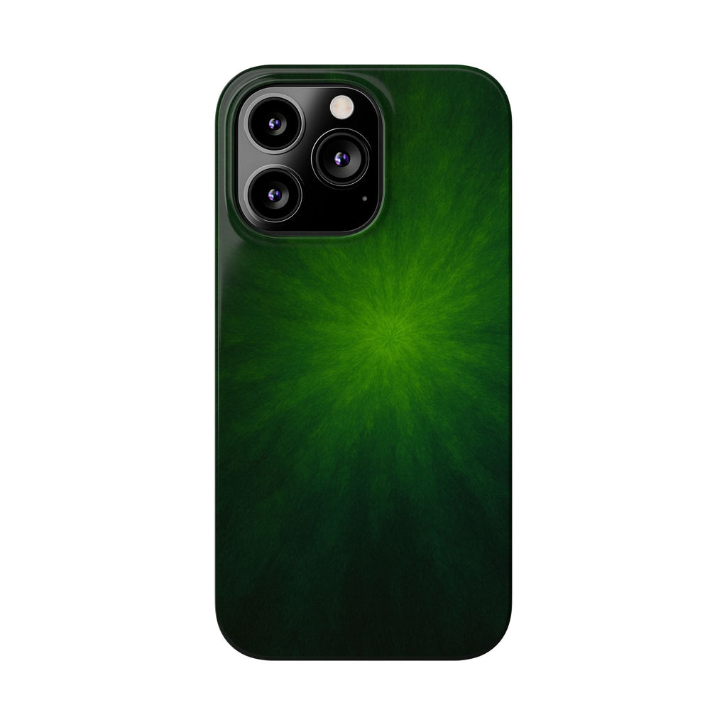 Slim Phone Case — Emerald Burst Gradient Slim Case