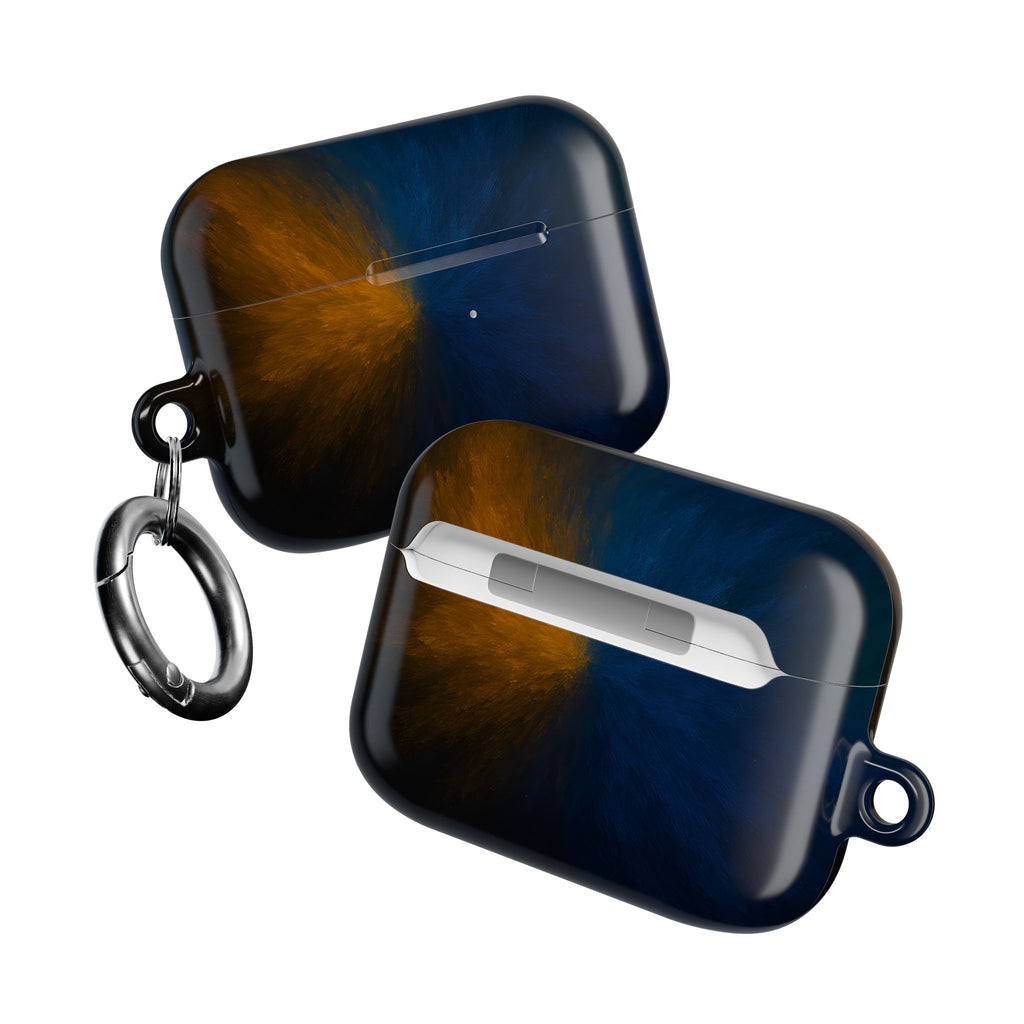 AirPod Case — Blue & Orange Nebula Protective Cover
