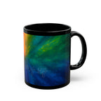 Galaxy Rainbow Black Mug – "You Are Enough" Inspirational Coffee Cup (11oz, 15oz)