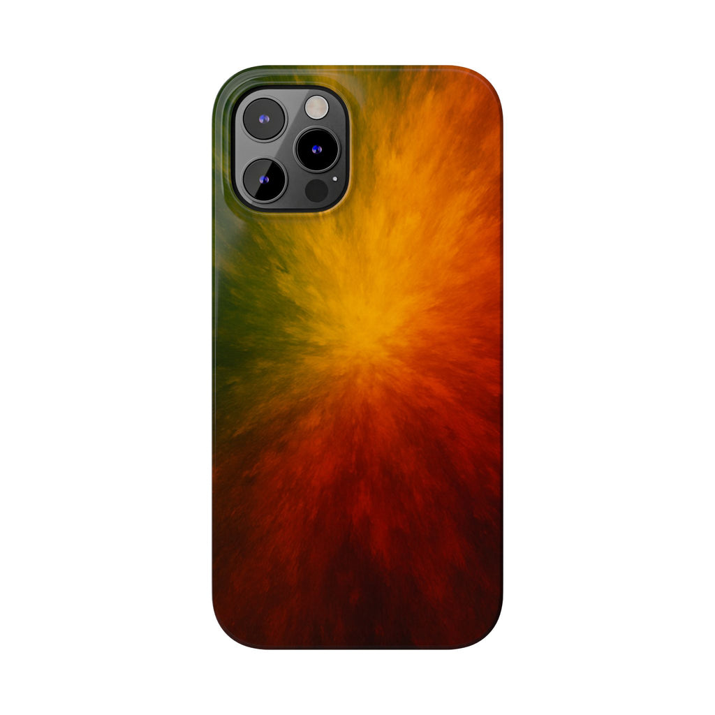 Autumn Burst Slim Phone Case — Fall Color Explosion Phone Cover