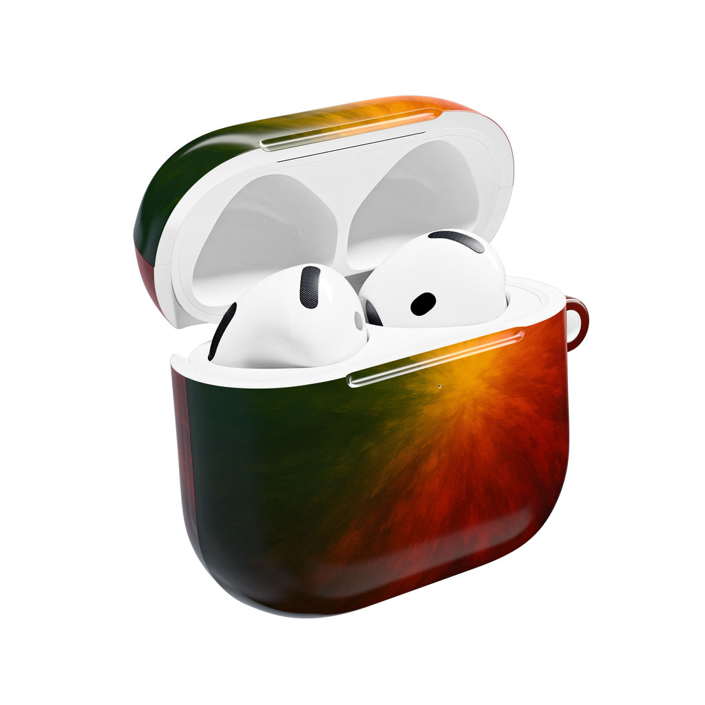 AirPod Case — Red Orange Green Nebula Protective Charging Case
