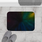 Nebula Gradient Bath Mat — Moody Galaxy Bathroom Rug