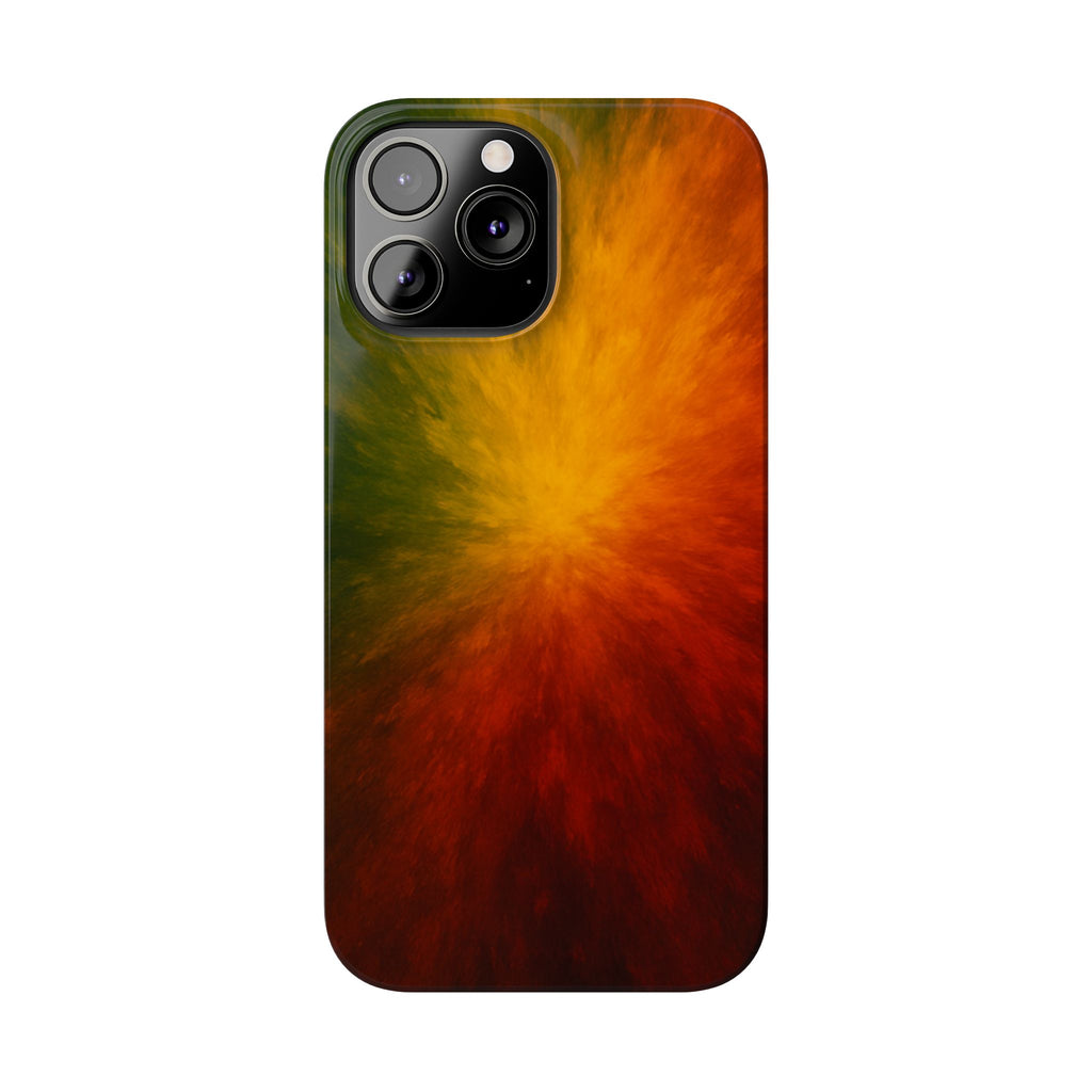 Autumn Burst Slim Phone Case — Fall Color Explosion Phone Cover