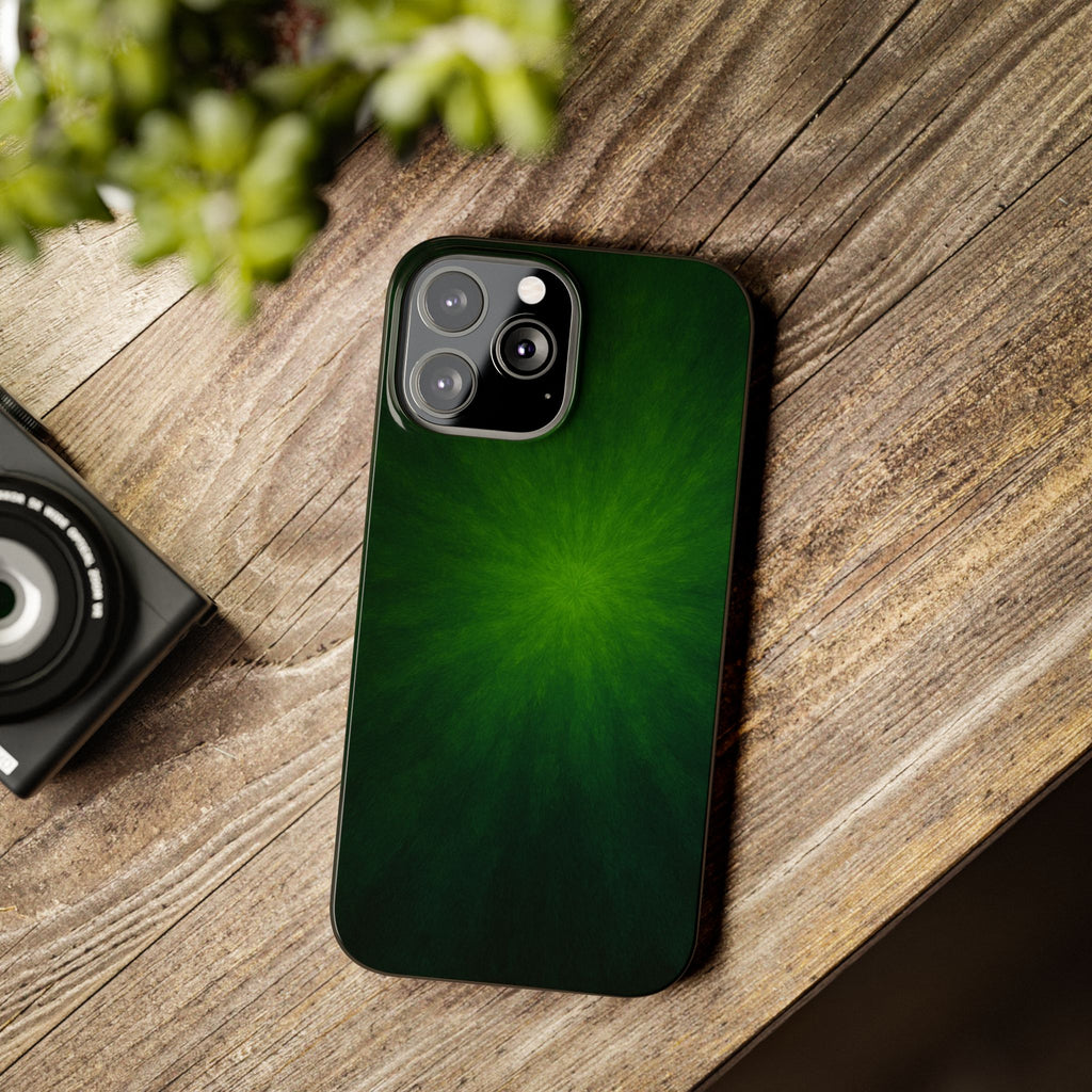 Slim Phone Case — Emerald Burst Gradient Slim Case
