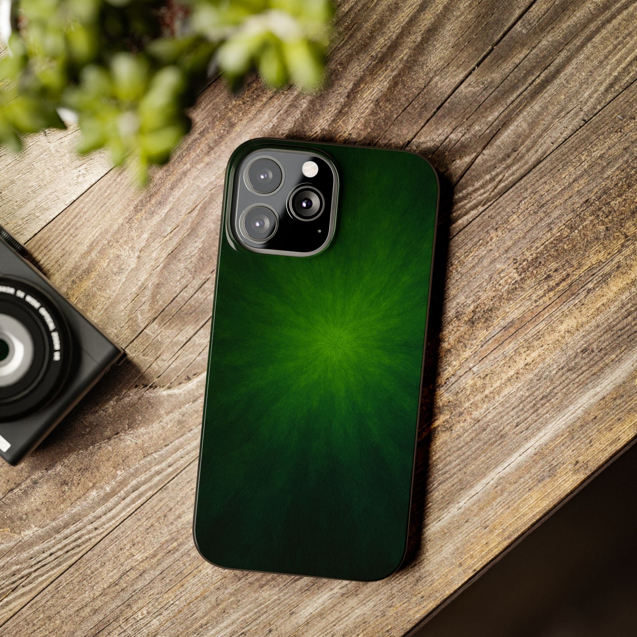 Slim Phone Case — Emerald Burst Gradient Slim Case