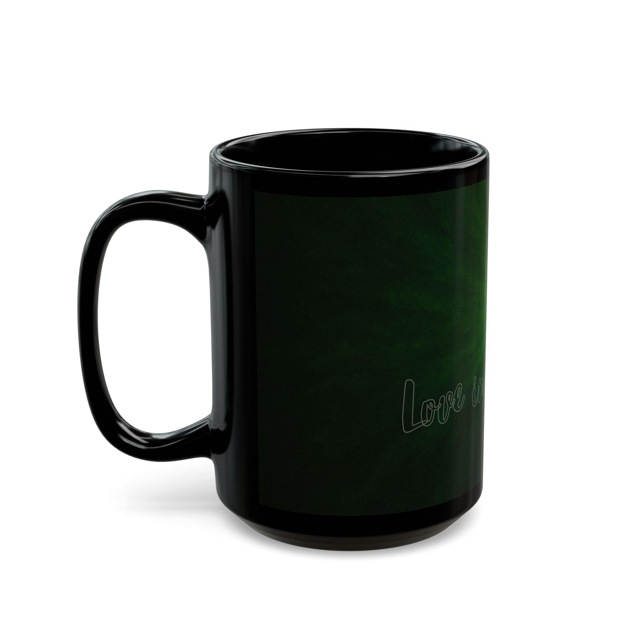 Green Aura Mug — Mystical Glow Coffee Cup (11oz & 15oz)