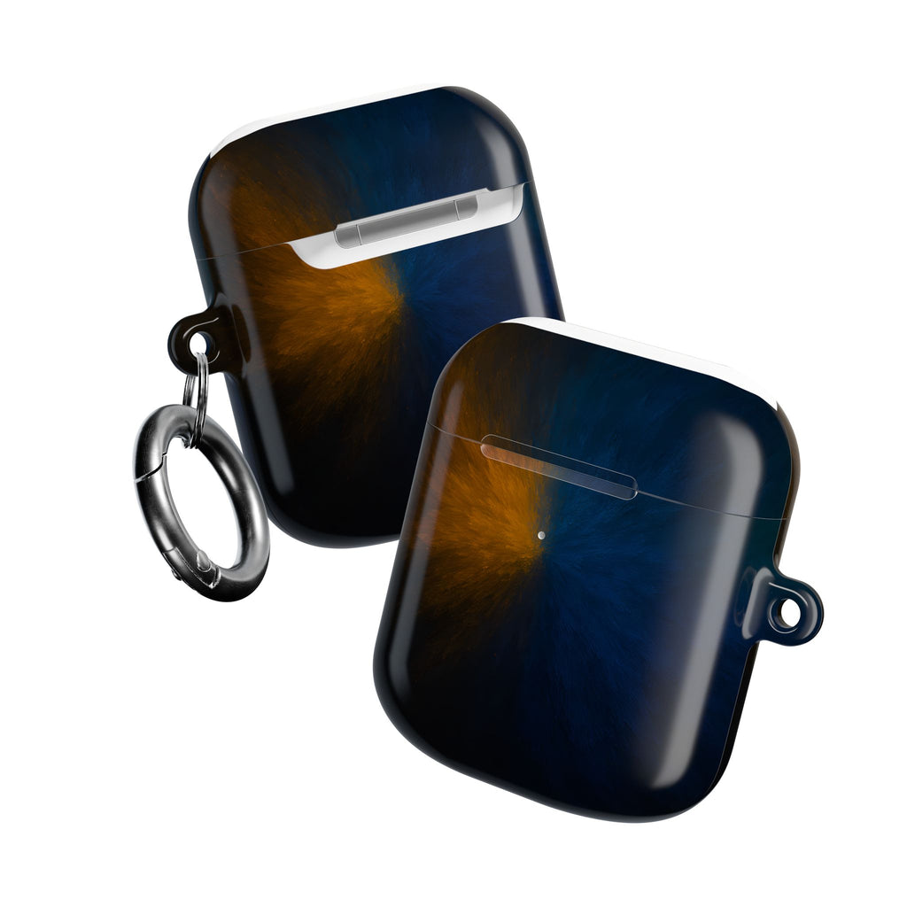 AirPod Case — Blue & Orange Nebula Protective Cover