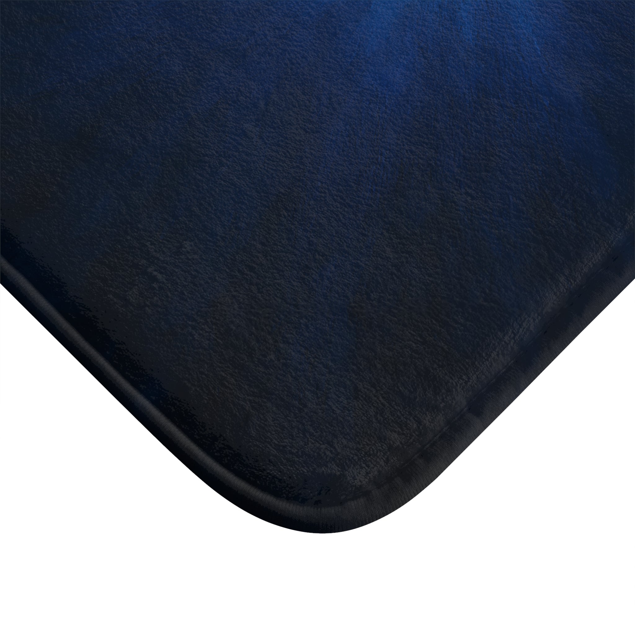 Nebula Glow Bath Mat — Deep Blue Starburst Bathroom Rug