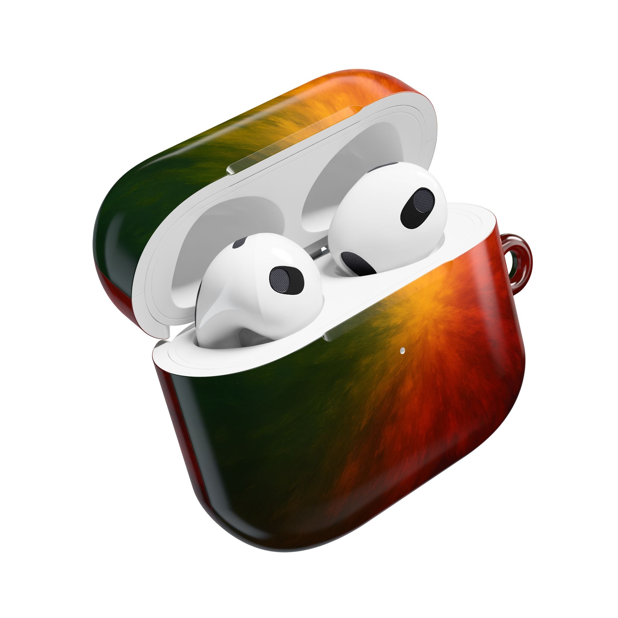 AirPod Case — Red Orange Green Nebula Protective Charging Case