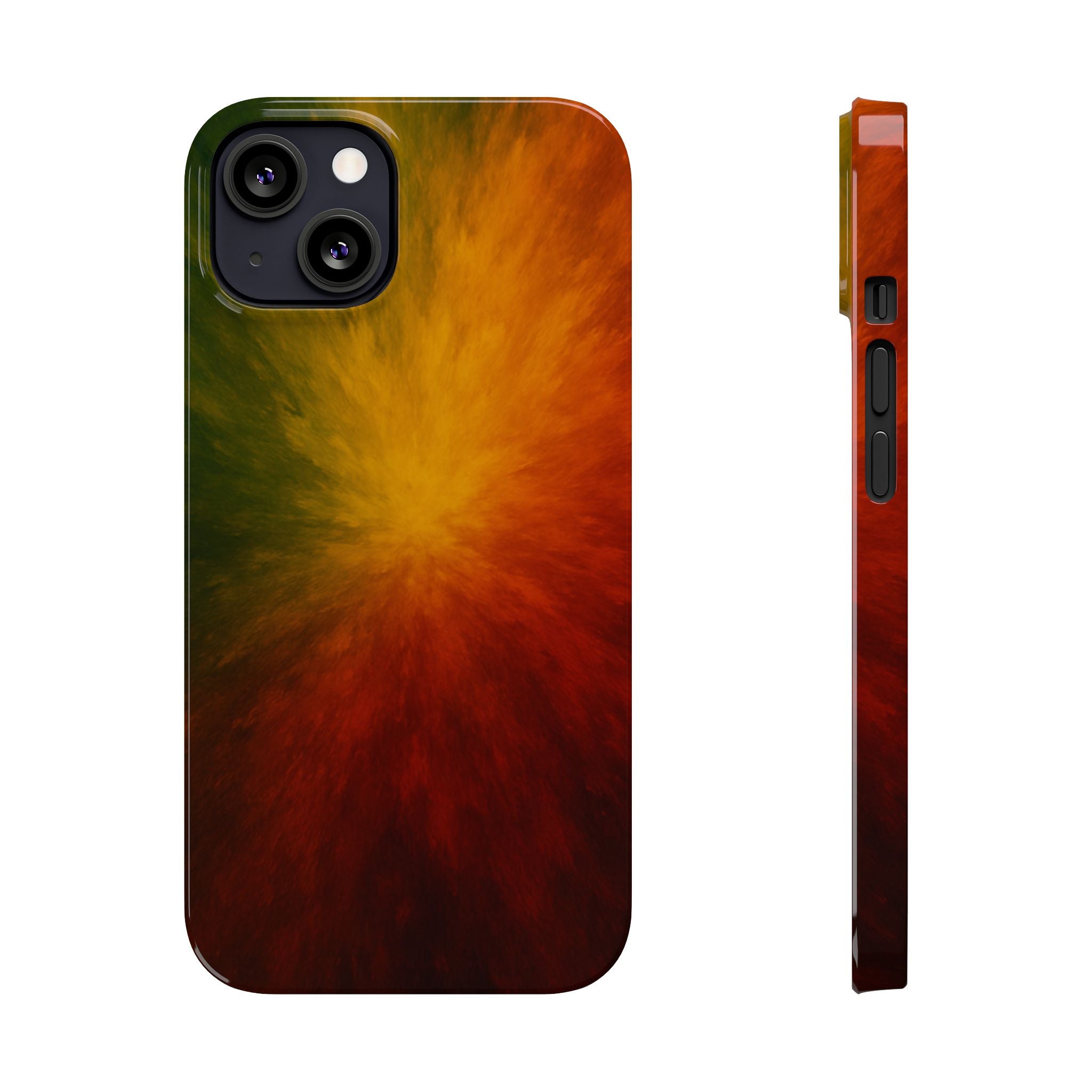 Autumn Burst Slim Phone Case — Fall Color Explosion Phone Cover