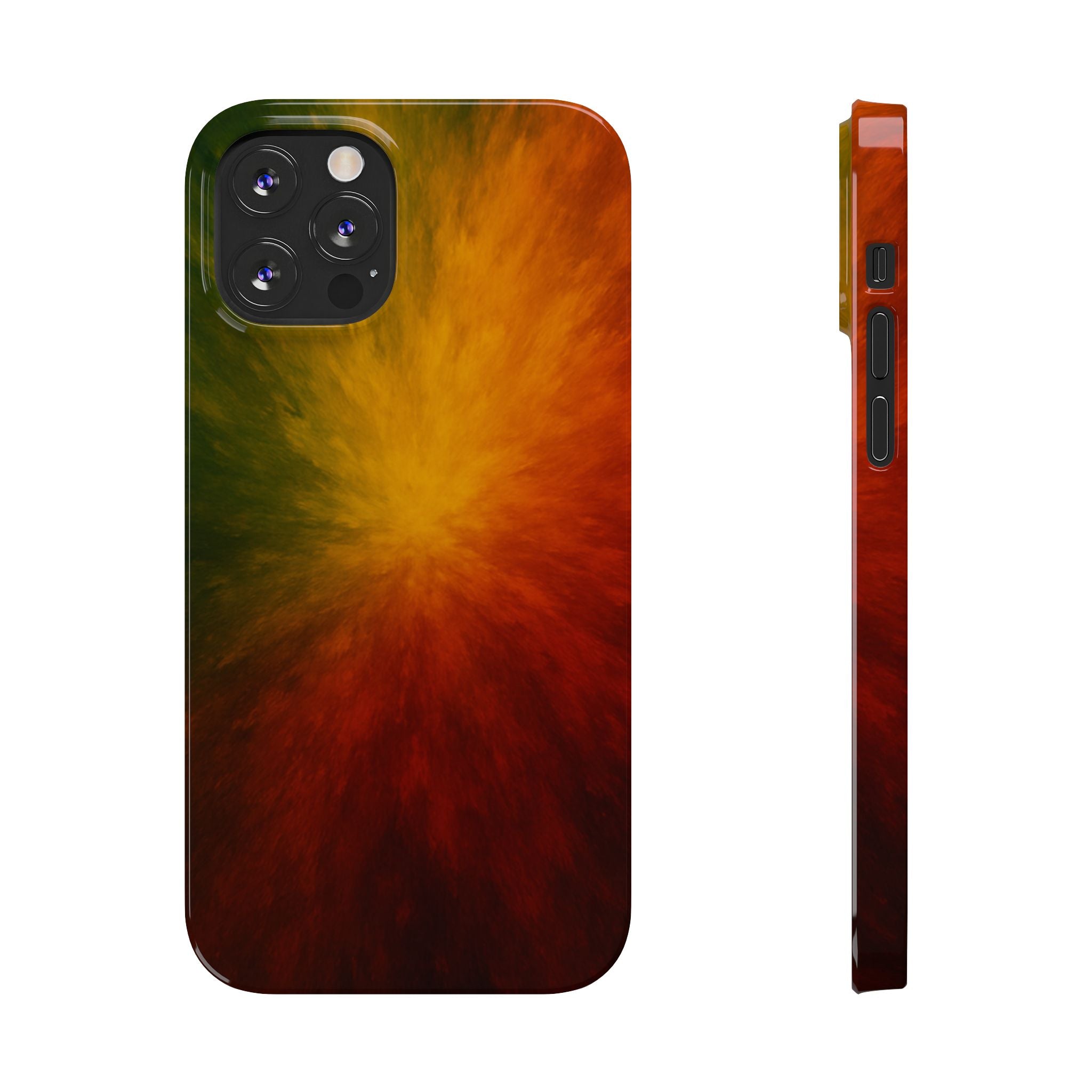 Autumn Burst Slim Phone Case — Fall Color Explosion Phone Cover