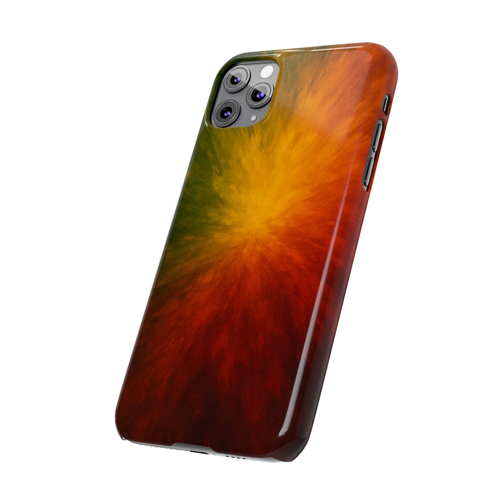Autumn Burst Slim Phone Case — Fall Color Explosion Phone Cover