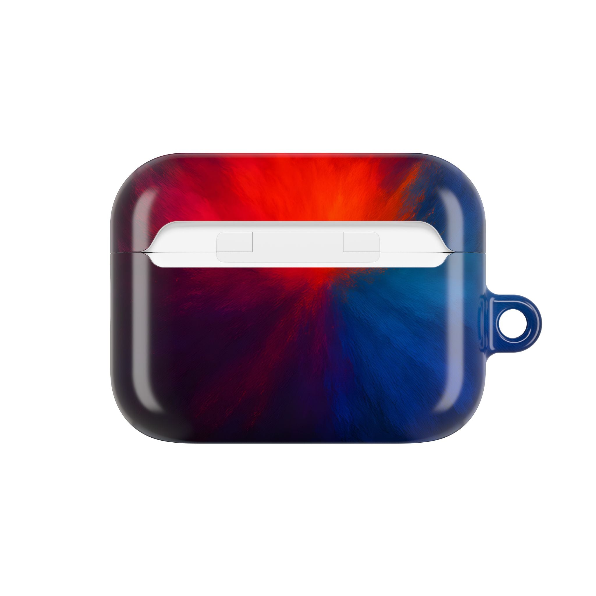 AirPod Case — Vivid Red & Blue Nebula Protective Cover
