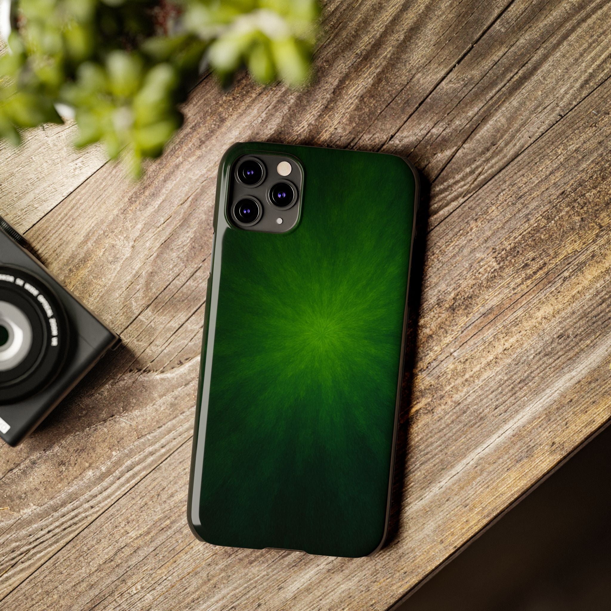 Slim Phone Case — Emerald Burst Gradient Slim Case