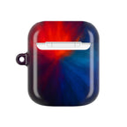 AirPod Case — Vivid Red & Blue Nebula Protective Cover