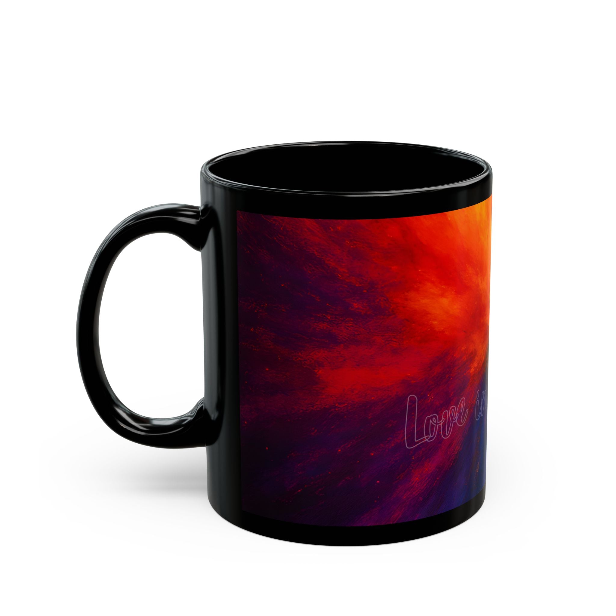 Galaxy Rainbow Black Mug – "You Are Enough" Inspirational Coffee Cup (11oz, 15oz)