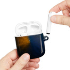 AirPod Case — Blue & Orange Nebula Protective Cover