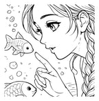 Magical Mermaids & Ocean Friends Coloring Book