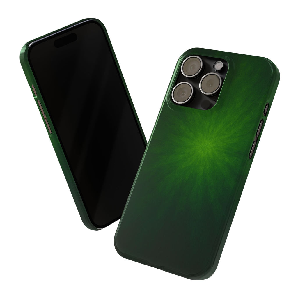 Slim Phone Case — Emerald Burst Gradient Slim Case