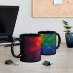 Galaxy Rainbow Black Mug – "You Are Enough" Inspirational Coffee Cup (11oz, 15oz)