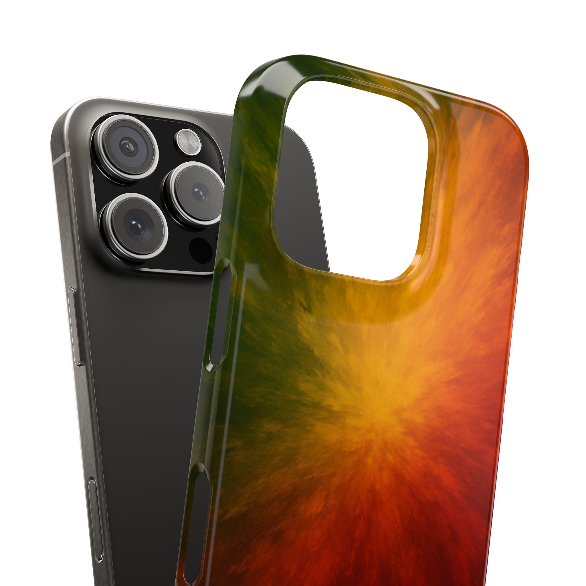 Autumn Burst Slim Phone Case — Fall Color Explosion Phone Cover