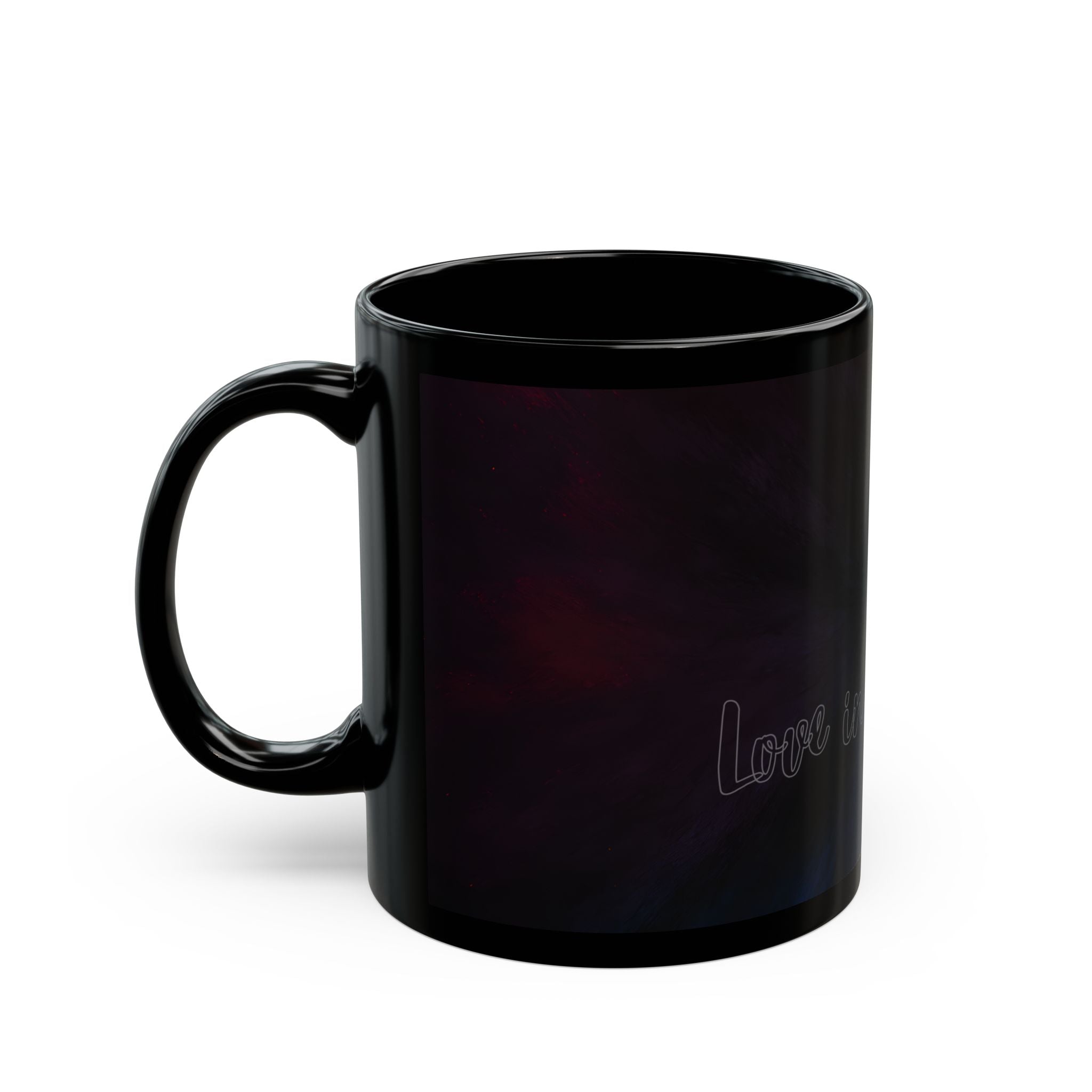 Aurora Night Black Mug — 'Light in Every Storm' Inspirational Coffee Cup (11oz, 15oz)