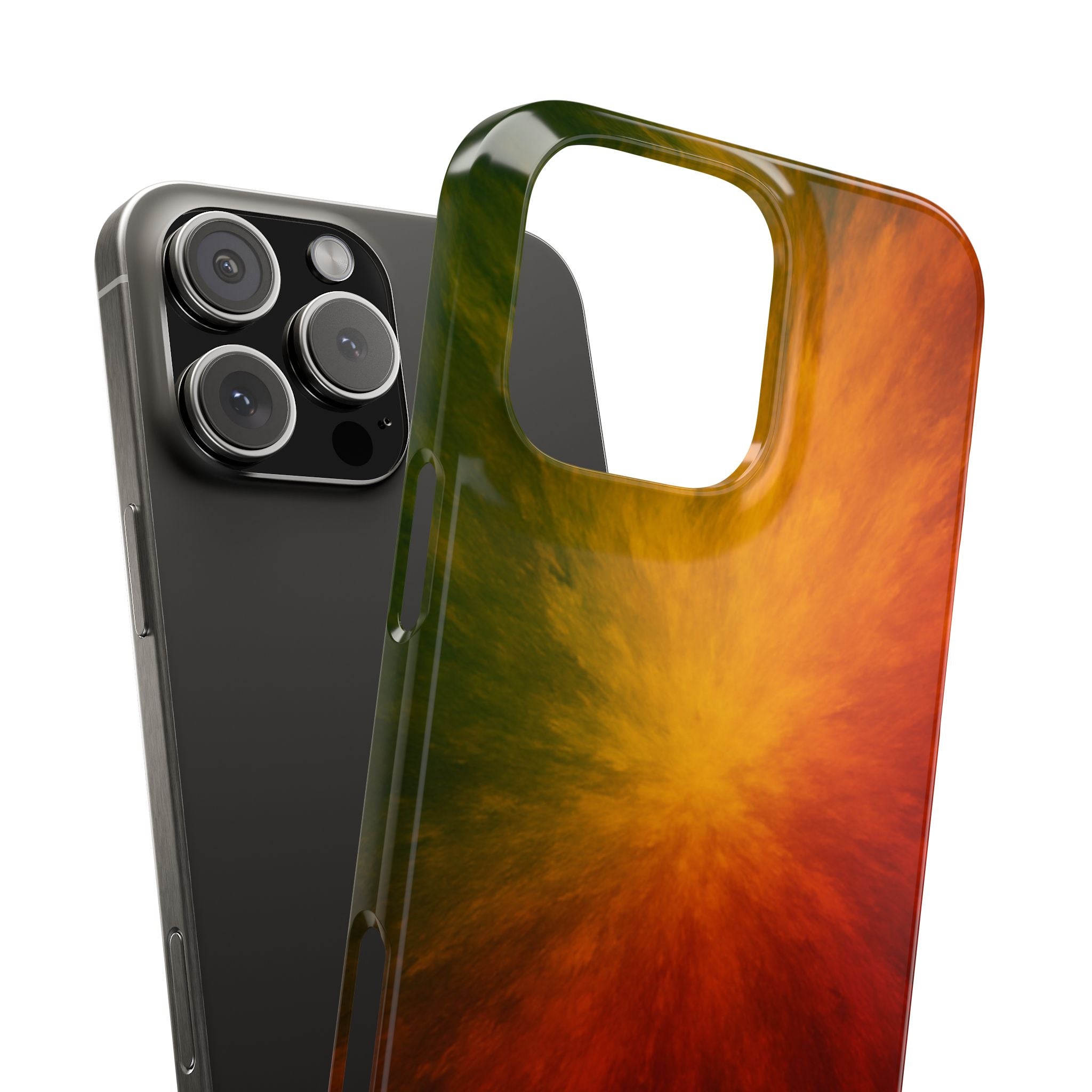 Autumn Burst Slim Phone Case — Fall Color Explosion Phone Cover
