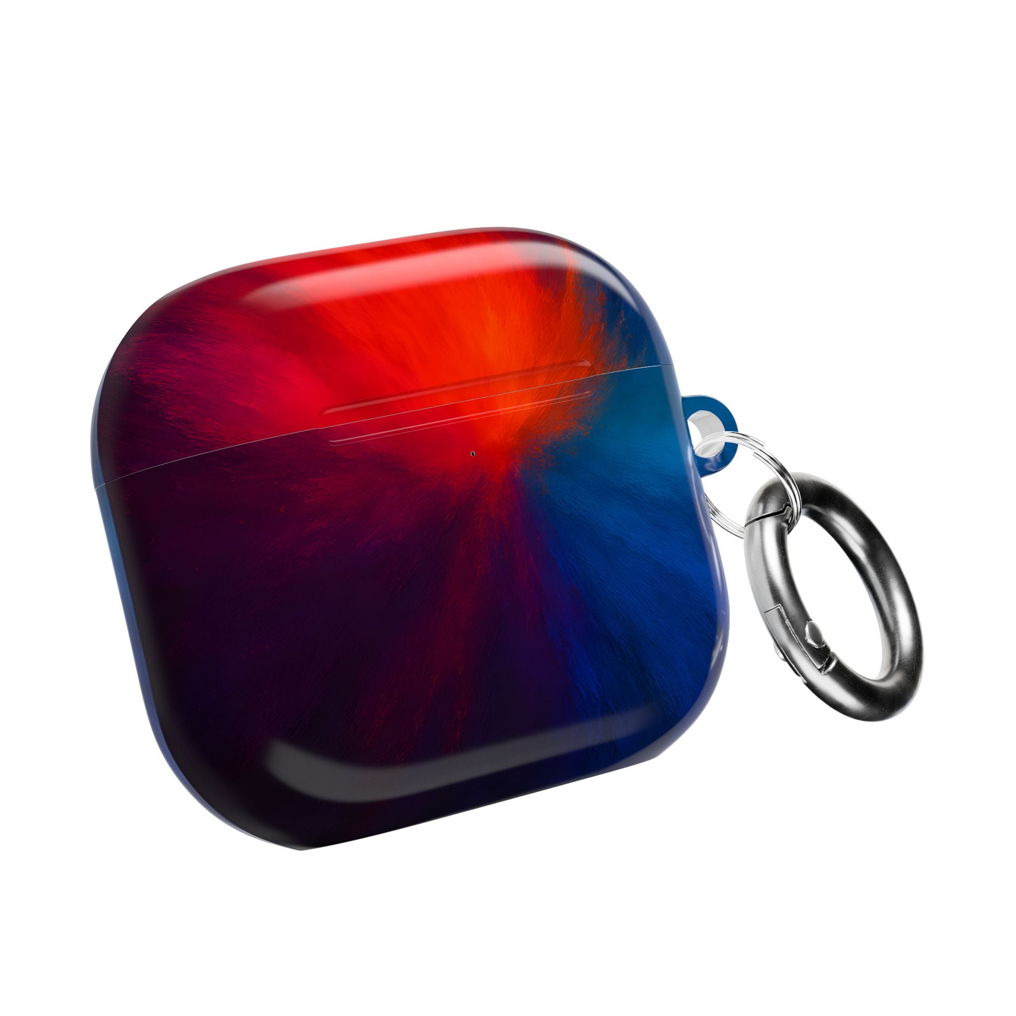 AirPod Case — Vivid Red & Blue Nebula Protective Cover