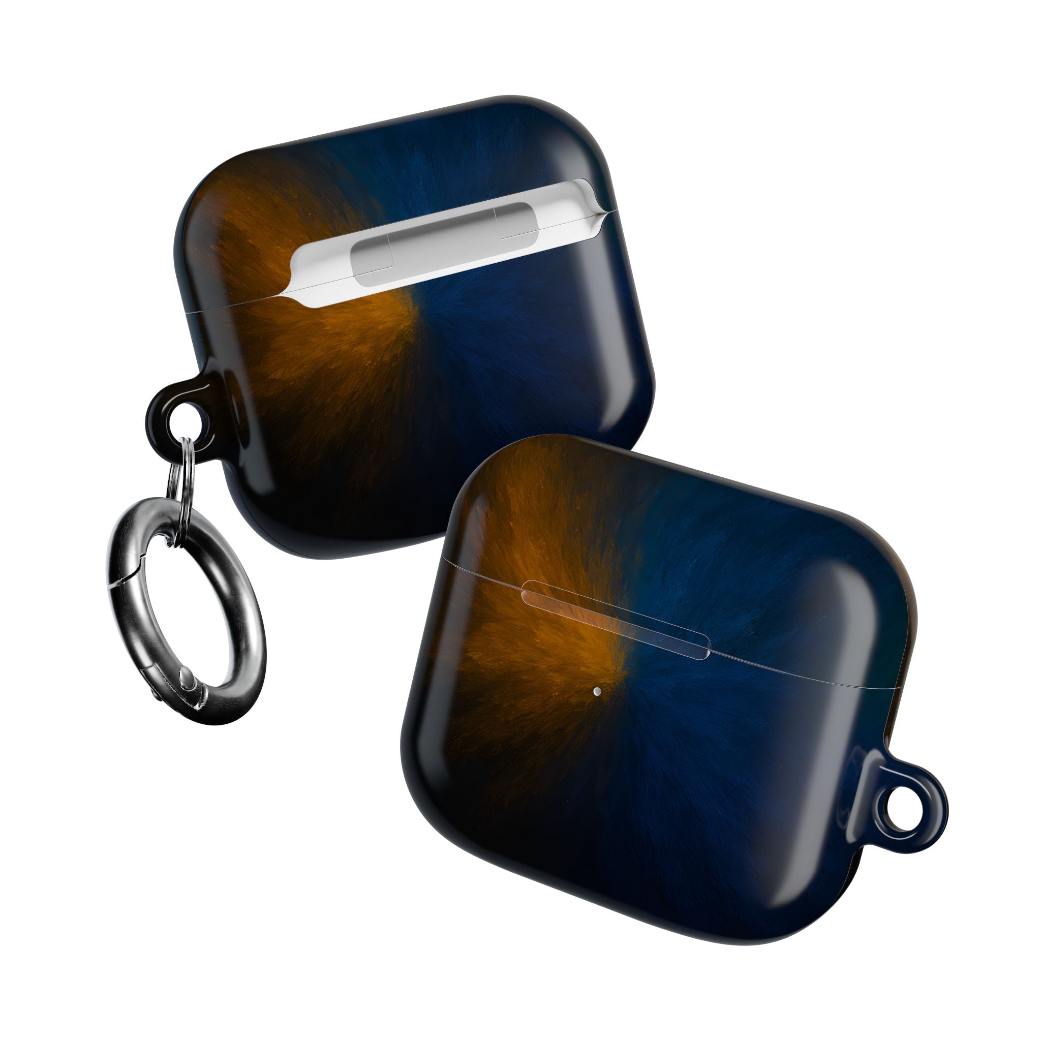 AirPod Case — Blue & Orange Nebula Protective Cover