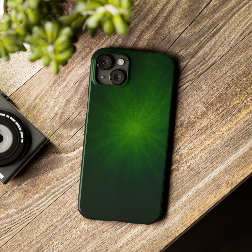 Slim Phone Case — Emerald Burst Gradient Slim Case
